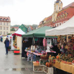 Genussmarkt mit Blick aufs Rathaus